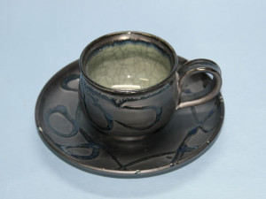 黒袖コーヒーセット